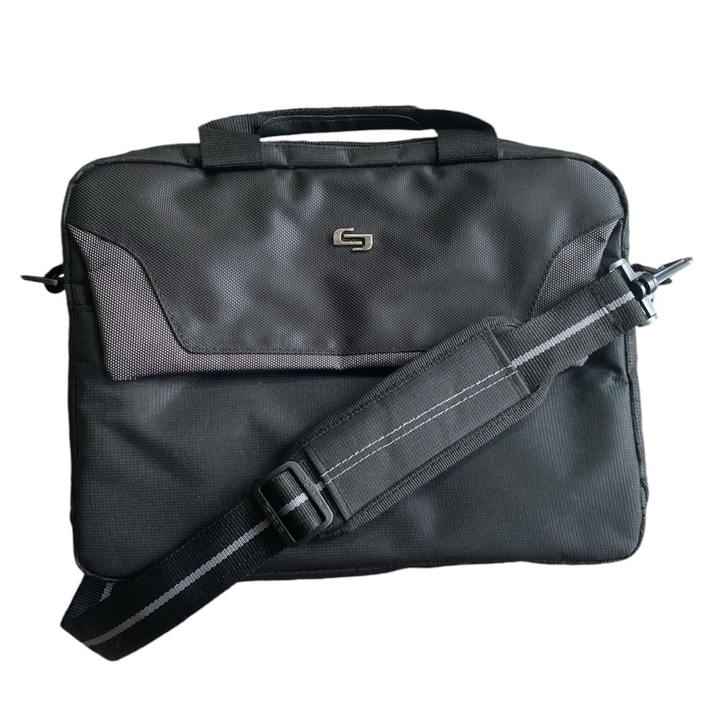 Solo New York EUC Padded 14” Laptop Black Shoulder Bag Briefcase